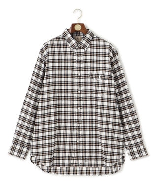 J.PRESS MEN 【KING SIZE】コットンネル マルチチェックシャツ/B.D ホワイト系3