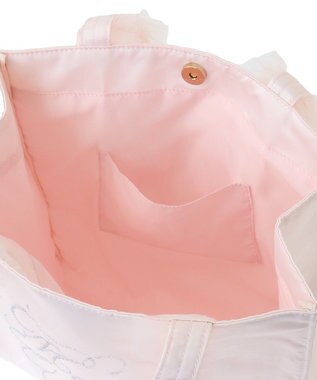 Maison de FLEUR チュールハンドルラインストーントートバッグ Pink