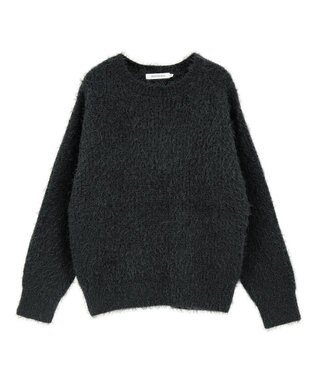 AMERICAN HOLIC 【WEB限定】フェザーゆるニットプルオーバー Charcoal Gray