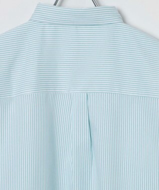 WEGO 【ユニセックス着用ITEM/シワになりにくい】イージーケアオックスフォードシャツ（S） グリーンストライプ