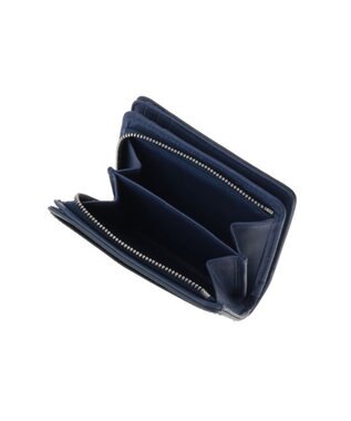 genten カレイド 2つ折り財布 ネイビーブルー
