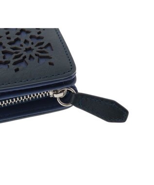 genten カレイド 2つ折り財布 ネイビーブルー