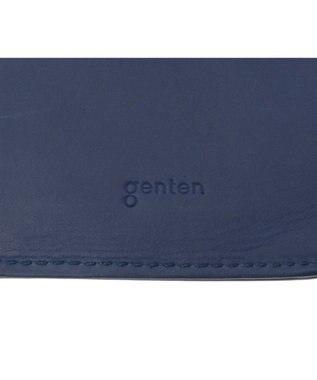 genten カレイド 2つ折り財布 ネイビーブルー