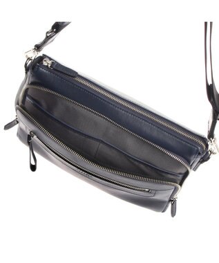 ACE BAGS & LUGGAGE ultima TOKYO ウルティマ トーキョーケヴィン ショルダーバッグ ヨコ型2WAYタイプ レザー 77994 ネイビー