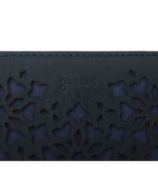 genten カレイド 2つ折り財布 ネイビーブルー