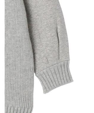 CRAFT STANDARD BOUTIQUE 片畔ニットドッキングチュニック Gray Mixture