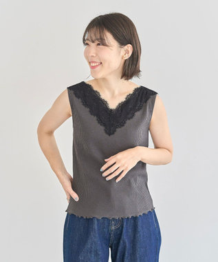 Green Parks ２ＷＡＹ　レースタンクトップ Charcoal Gray