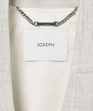 JOSEPH テクスチャードコットンリネン　ジャケット Cement