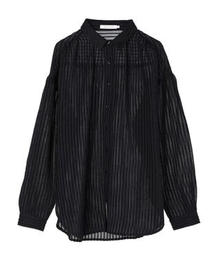 AMERICAN HOLIC ドビーストライプシャツ Black