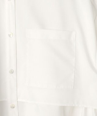 GRACE CONTINENTAL レイヤードドロストシャツ ホワイト