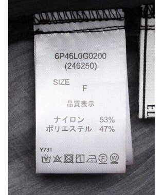 Green Parks ・ＥＬＥＮＣＡＲＥ　ＤＵＥ　シアーバックリボンチュニック Black