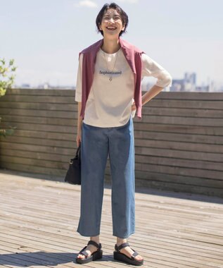 J.PRESS LADIES ビジューリング ネックレス シルバー系