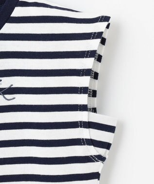 組曲 KIDS 【110-140㎝】ENOSUI Border Tシャツ ネイビー系1