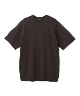 JOSEPH HOMME 【新色追加】リュクスレーヨン　クルーネック半袖ニット ダークブラウン系