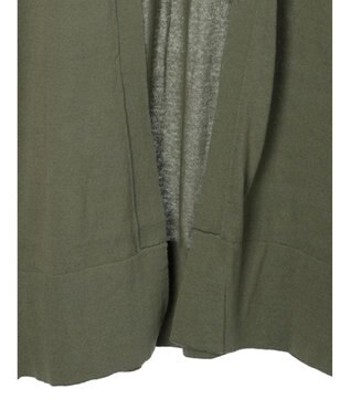 CRAFT STANDARD BOUTIQUE 裾スリットロングニットカーディガン Khaki