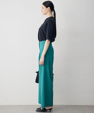 ICB Ry/Liバイオストレッチ ワイドパンツ エメラルド