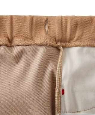 MIKI HOUSE HOT BISCUITS 【80-120cm】【Everyday Series】ワンポイント ストレッチ6分丈パンツ ベージュ