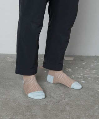 TRICOTE バンピーパッチワークソックス 82BEIGE