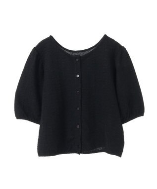 earth music&ecology 前後２ｗａｙパフスリーブカーディガン
