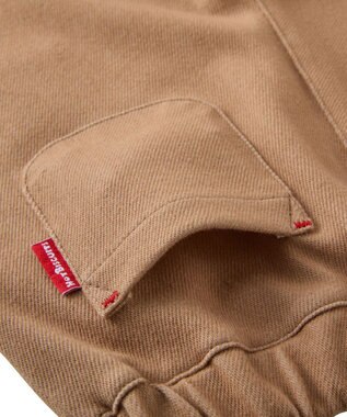 MIKI HOUSE HOT BISCUITS 【80-120cm】【Everyday Series】ワンポイント ストレッチ6分丈パンツ ベージュ