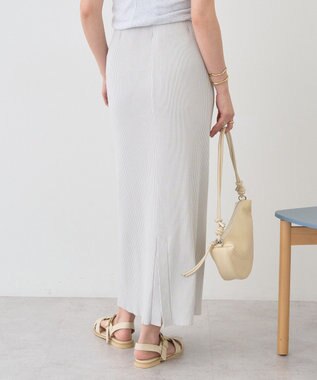 AMERICAN HOLIC 針抜きリブタイトスカート Light Gray