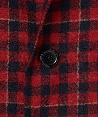 J.PRESS MEN 【J.PRESS ORIGINALS】Wool Nylon Refine Tartan Check 3B Sack Jacket / Japan Made レッド系4