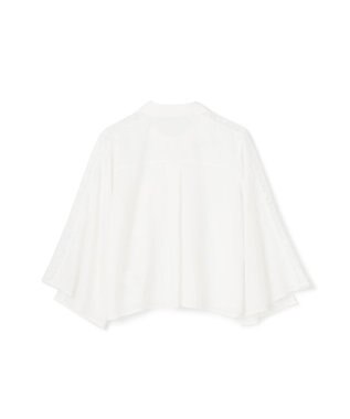 GRACE CONTINENTAL シアーポンチョシャツ ホワイト