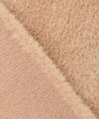 自由区 【カタログ掲載】シェニールボンディング ニット キャメル