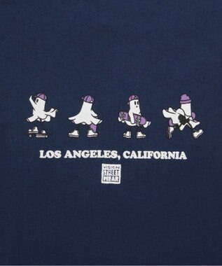 WEGO 【ユニセックス着用ITEM/MLサイズ展開】別注VISIONゴーストスケーターグラフィックT（SS） ブルー