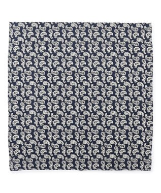 J.PRESS MEN ハンドプリントペイズリー チーフ