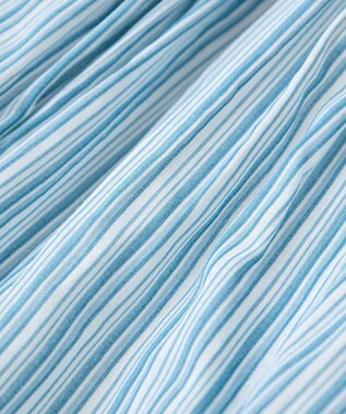 Green Parks Ｉ　ラウンド切替柄ギャザーボイルスカート Stripe