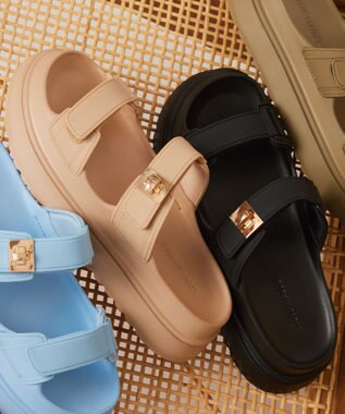 STEVE MADDEN BIGSCHMONA-J 厚底ダブルベルトサンダル ナチュラル