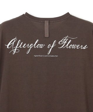 BEIGE， 【洗える】CAMPANULA / メッセージプリントTシャツ Brown