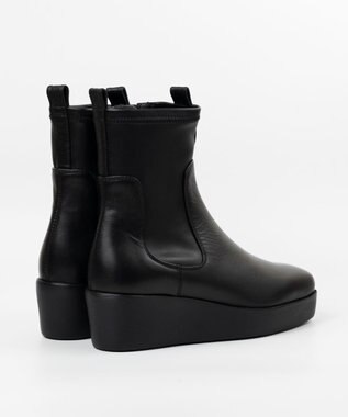 BONTRE 【UNISA/ウニサ】厚底ストレッチブーツ ブラック