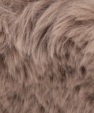 自由区 フェイクファーポシェット ブラウン系