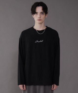 WEGO 【セットアイテム/軽量/シワにならない】ドライポリアンサンブルプルオーバーシャツ（LS） ブラック