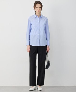 ICB 【先行予約・2WAY】 クリーンブロード タイ付きシャツ ブルーストライプ