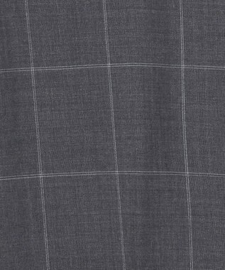 GOTAIRIKU ロングセラー【洗える/折り目加工/シワになりにくい/ウエストアジャスター】ウォッシャブル サマーウール100％パンツ_限定色(ノータック)25年モデル 新色/ライトグレー×格子