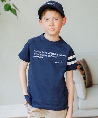 J.PRESS KIDS 【140-170cm】ラグランＴシャツ ネイビー系