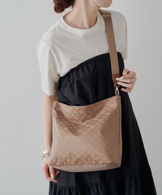 russet  ナイロンジャガード2WAYショルダーバッグ(CE-1693) Mocha