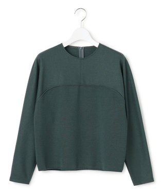 23区 S 【洗える】ウールミルドジャージー ビスチェライクコンビ カットソー ダークグリーン系