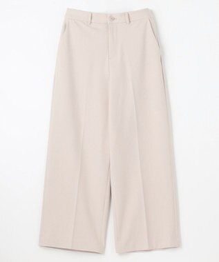 ANY L 【ウエストゴム/リントラク加工/裏起毛/ストレッチ】シークレットウォーム　ワイドパンツ アイボリー