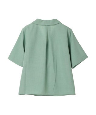 Green Parks 接触冷感　開襟シャツ Green