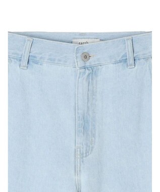 earth music&ecology センタースリットデニムパンツ Light Indigo