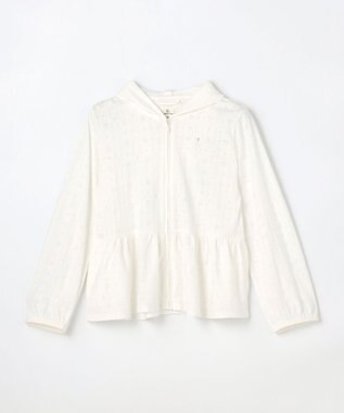 組曲 KIDS 【90-100㎝】 オパールレーシーパーカー オフホワイト