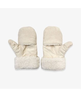 林八百吉商店 Champion　スエードボアミトングローブ アイボリー