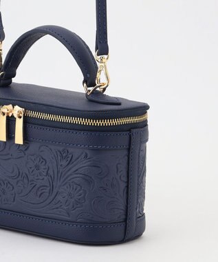 GRACE CONTINENTAL Mini EmbossVCBag ネイビー