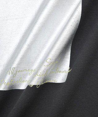 AMERICAN HOLIC ボックス箔プリントロングTシャツ Black