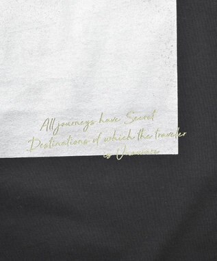 AMERICAN HOLIC ボックス箔プリントロングTシャツ Black