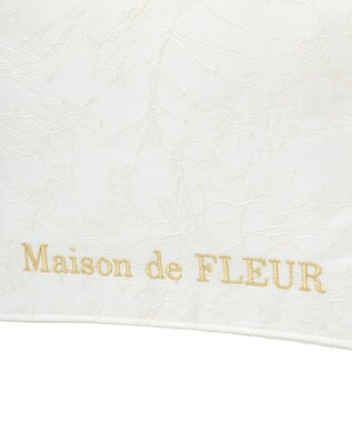 Maison de FLEUR EC限定レースフリルハンドルスクエアトートSバッグ Ivory